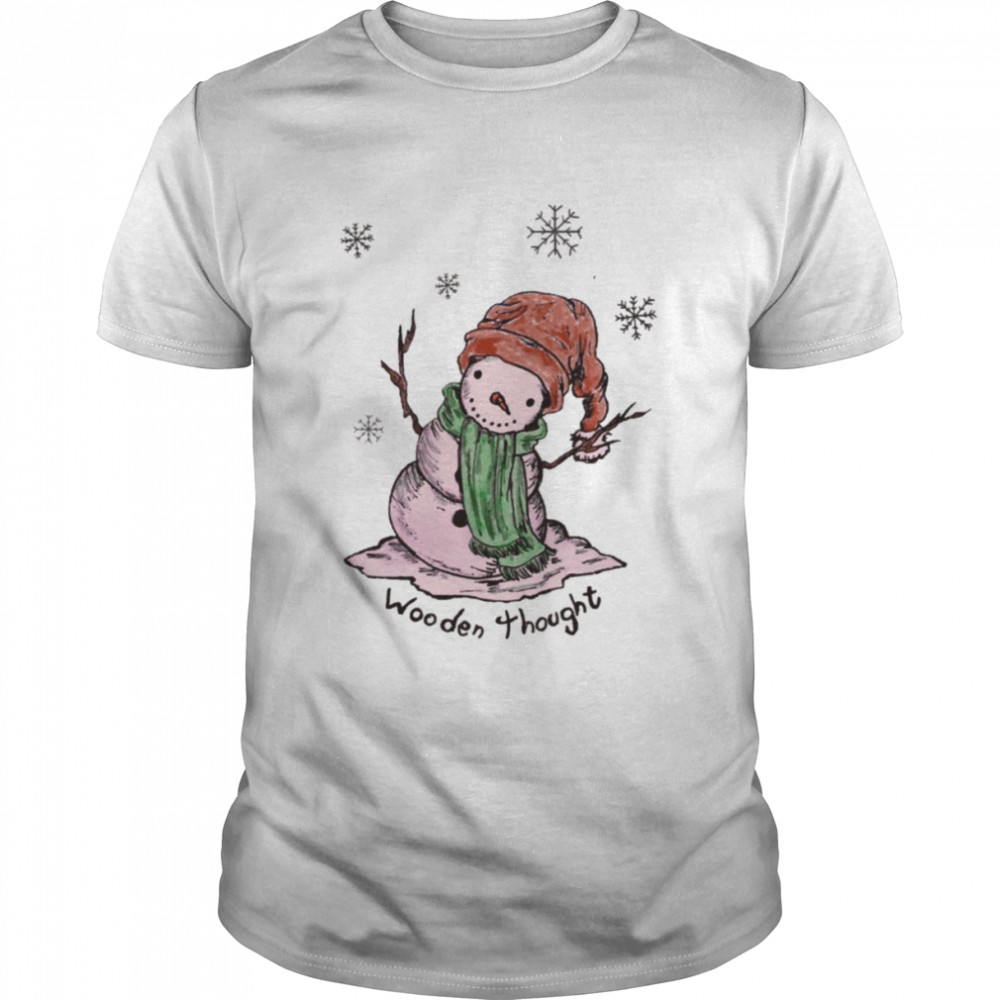 Wooden Thought Traditional Design Snowman shirt