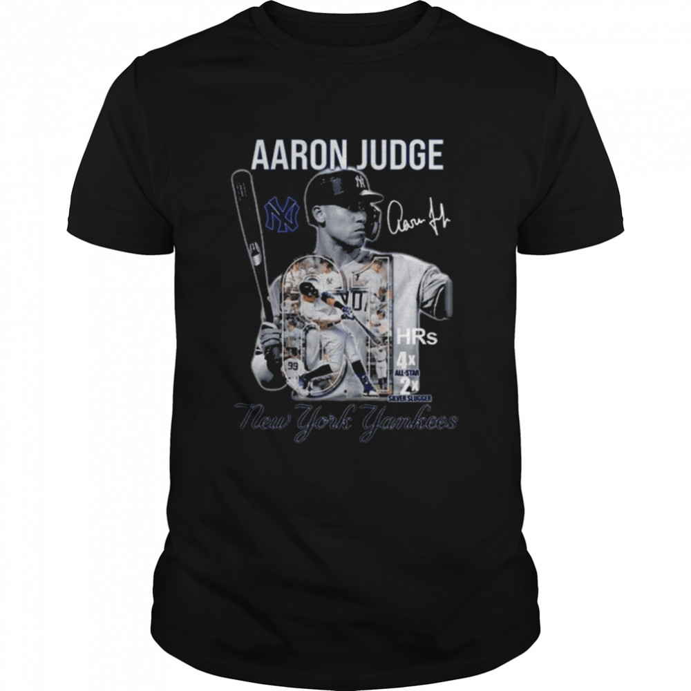 Aaron Judge 61 Hrs 4x All-Star 2x Silver slugger New York Yankees signatures shirt Classic Men's T-shirt