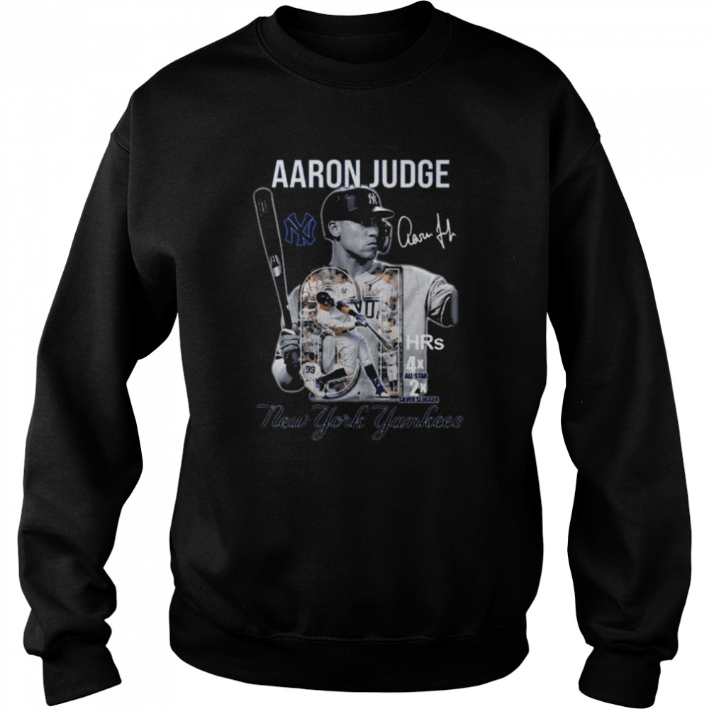 Aaron Judge 61 Hrs 4x All-Star 2x Silver slugger New York Yankees signatures shirt Unisex Sweatshirt