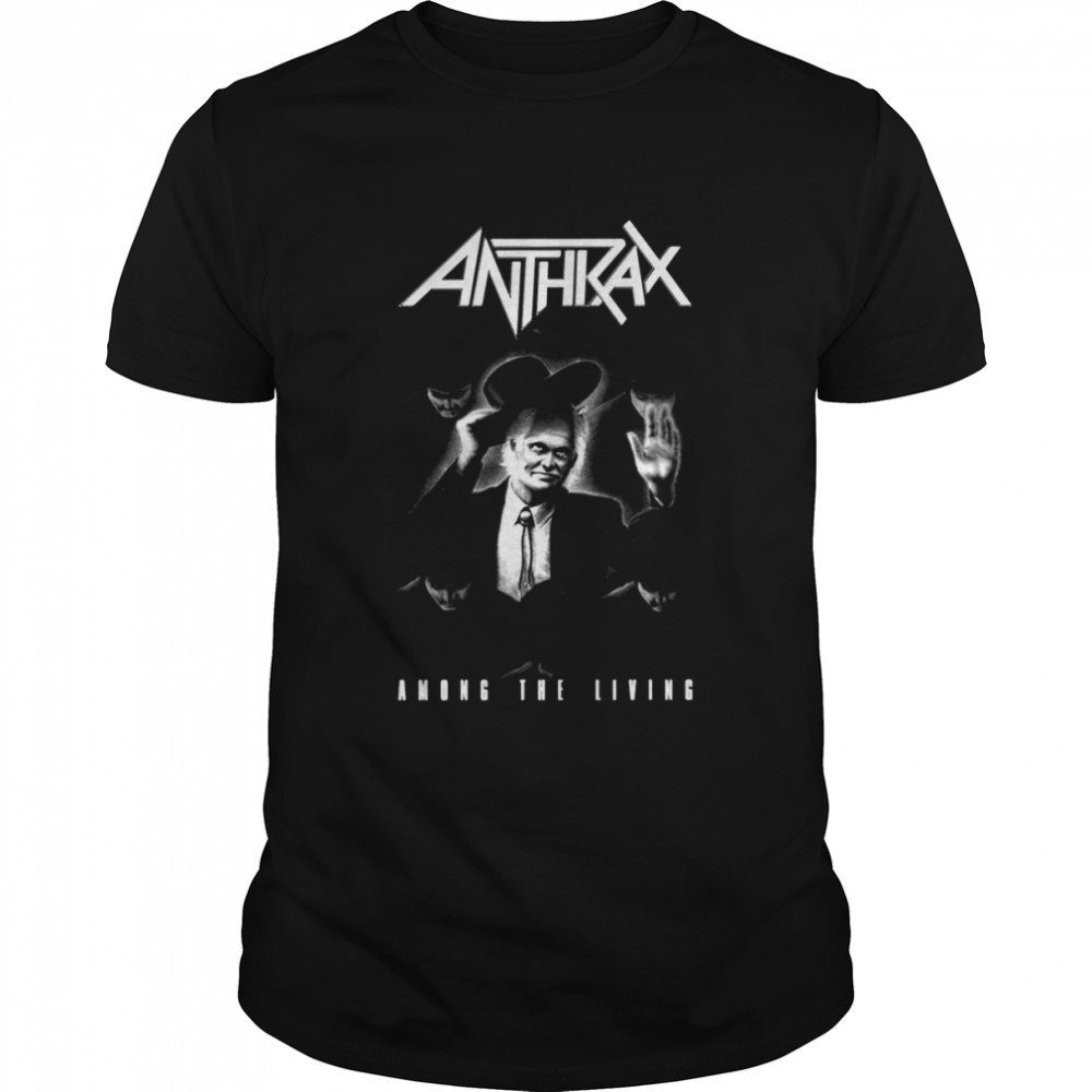 Black Retro Among The Living Anthrax shirt Classic Men's T-shirt