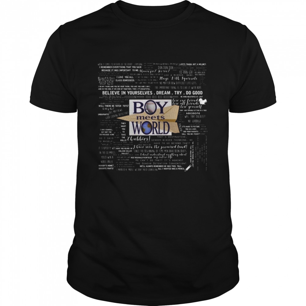 Boy Meets World Memorable Quotes shirt Classic Men's T-shirt