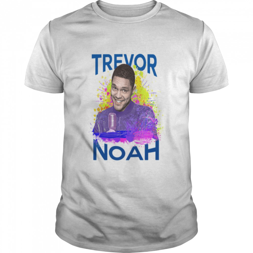 Colorful Trevor Noah shirt