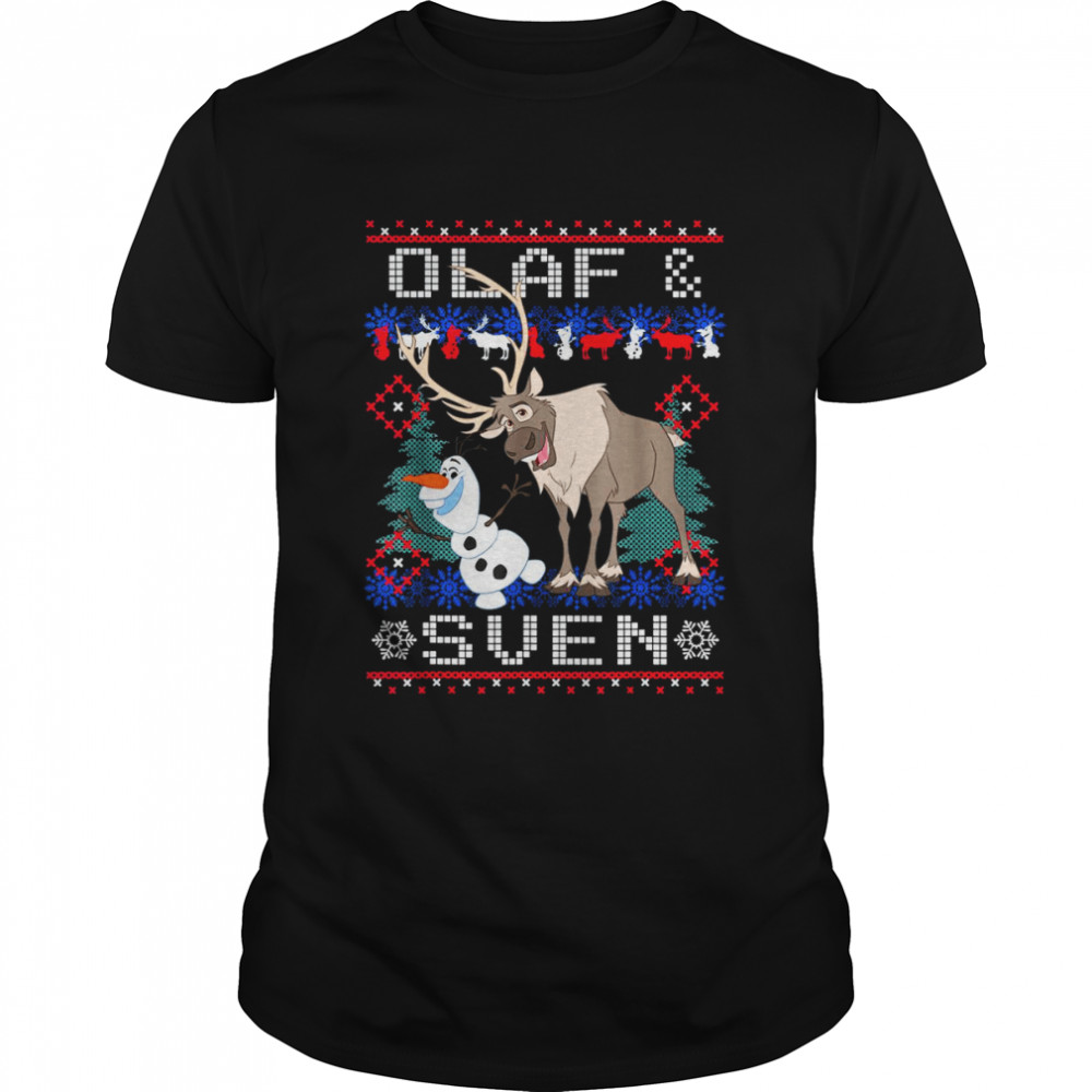 Disney Frozen Olaf Sven Ugly Christmas T- Classic Men's T-shirt