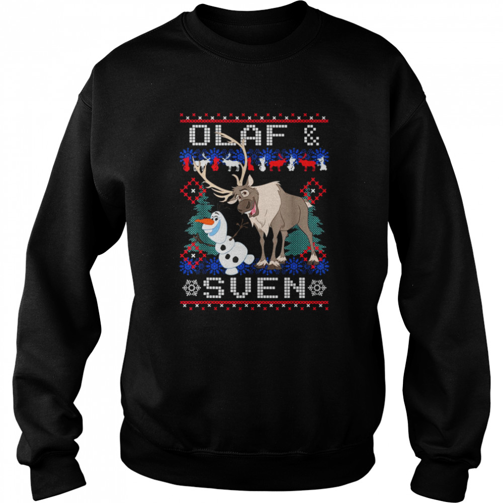 Disney Frozen Olaf Sven Ugly Christmas T- Unisex Sweatshirt