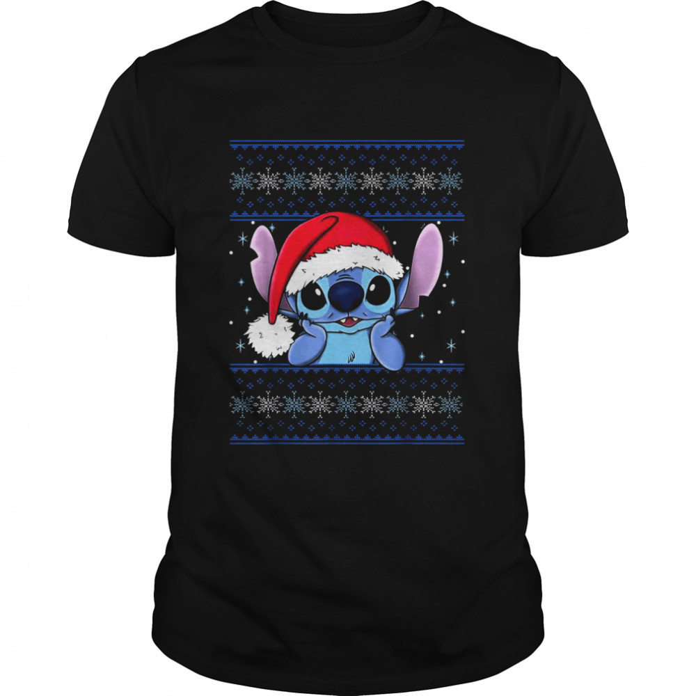 Disney Lilo Stitch Christmas Stitch Ugly Christmas T- Classic Men's T-shirt
