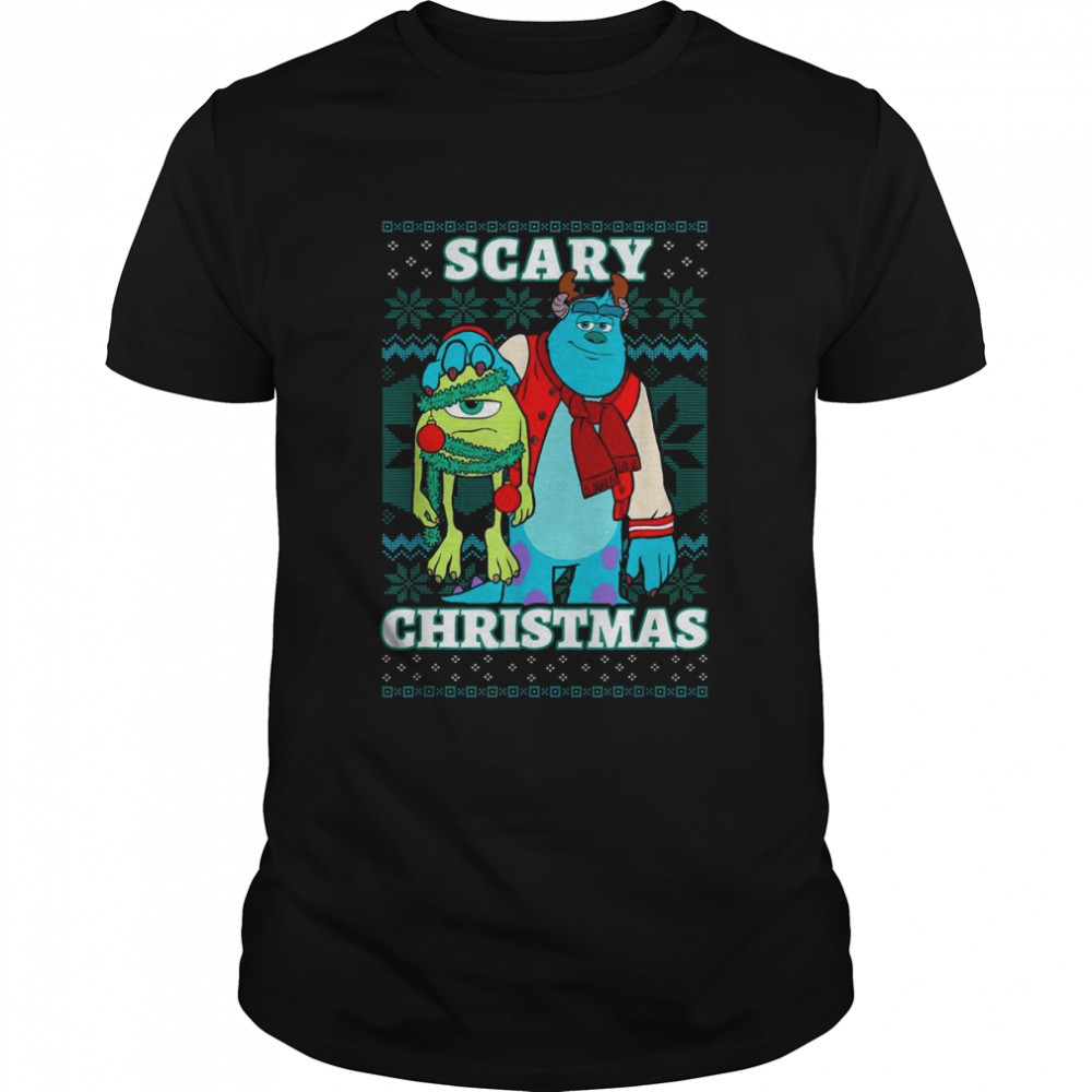 Disney Pixar Monsters Inc. Christmas Scary Ugly Christmas T- Classic Men's T-shirt