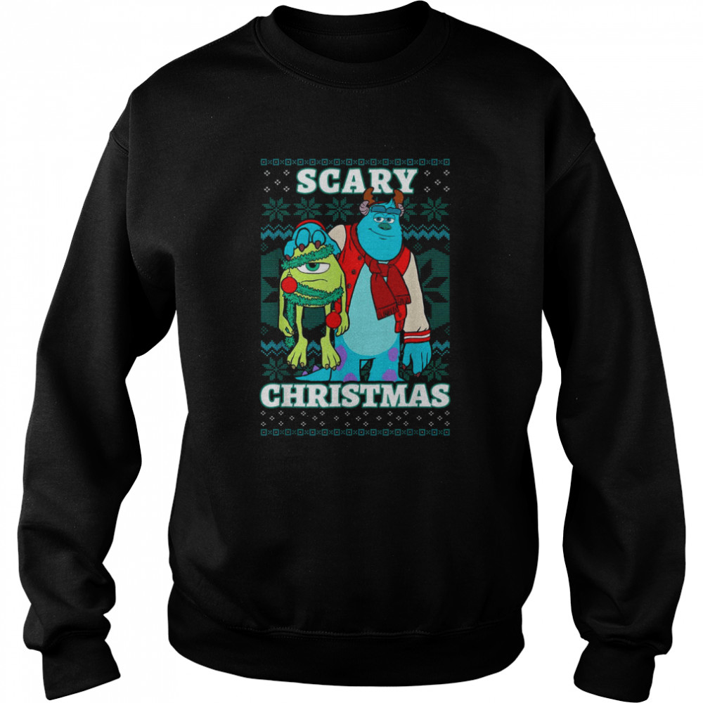 Disney Pixar Monsters Inc. Christmas Scary Ugly Christmas T- Unisex Sweatshirt