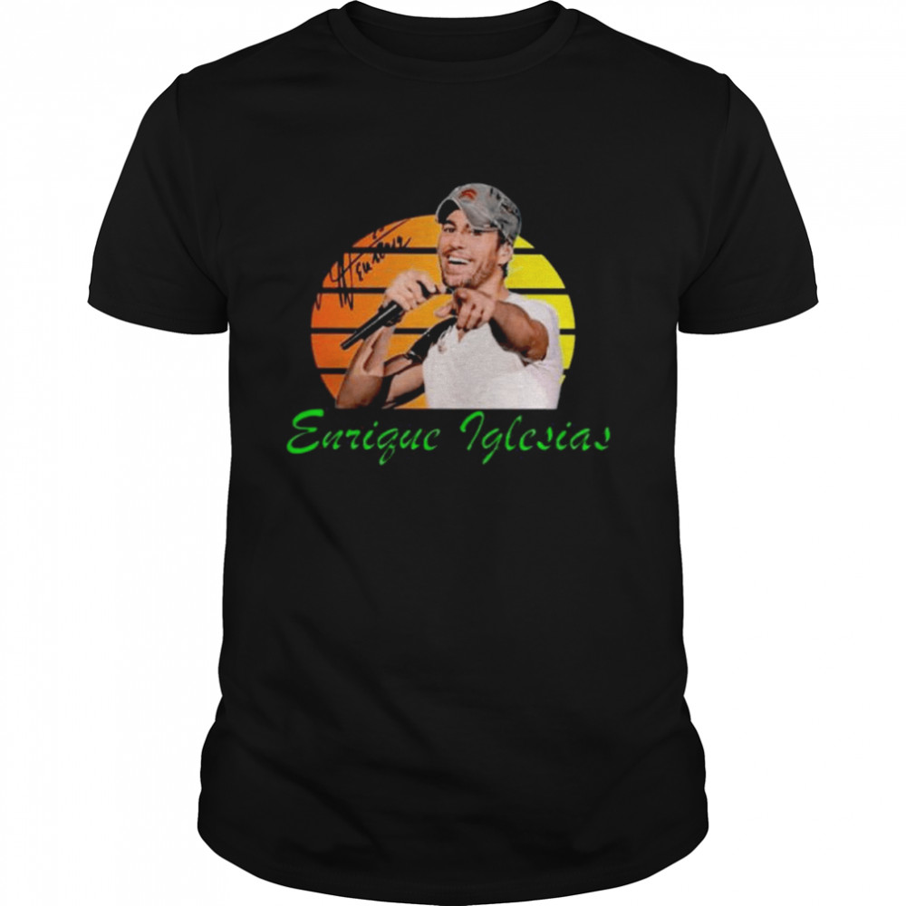 Enrique Iglesias signature vintage shirt