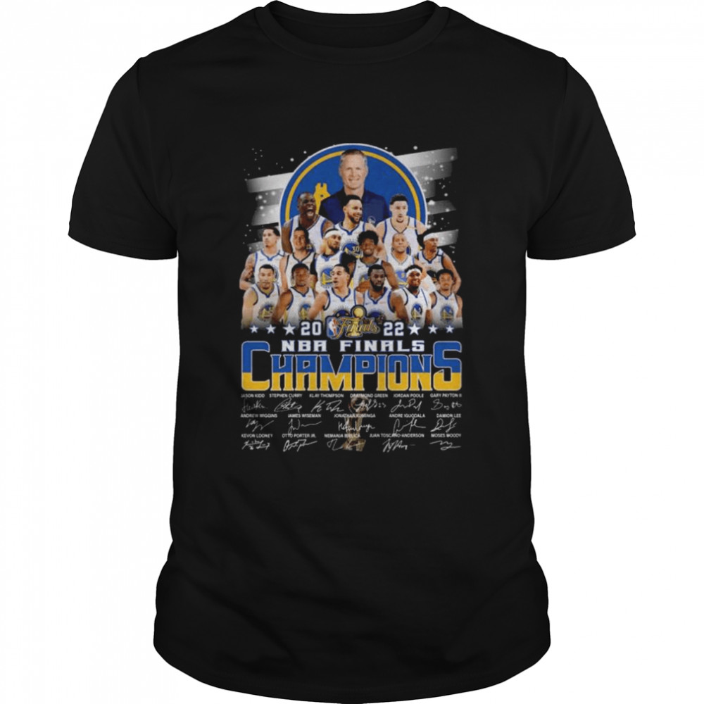 Golden State Warriors 2022 NBA finals Champions signatures shirt