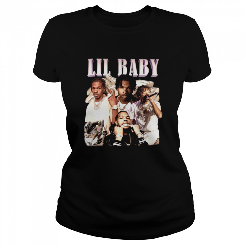 Lil Baby Classic Vintage Bootleg Famous Rapper Crewneck shirt Classic Women's T-shirt