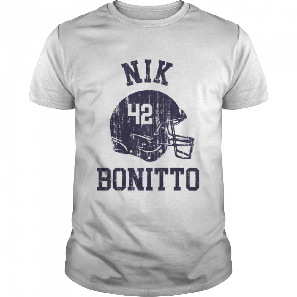 Nik Bonitto 42 Denver helmet shirt