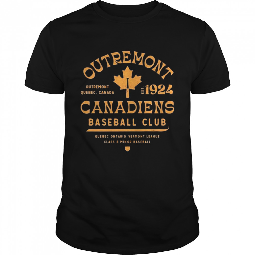 Outremont Canadiens Canada Vintage Defunct Baseball Teams Shirt