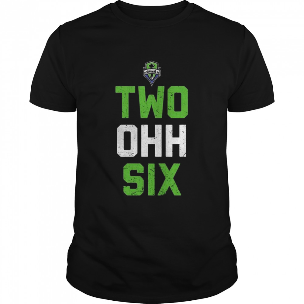 Seattle Sounders Area Code Text Two Ohh Six Shirt