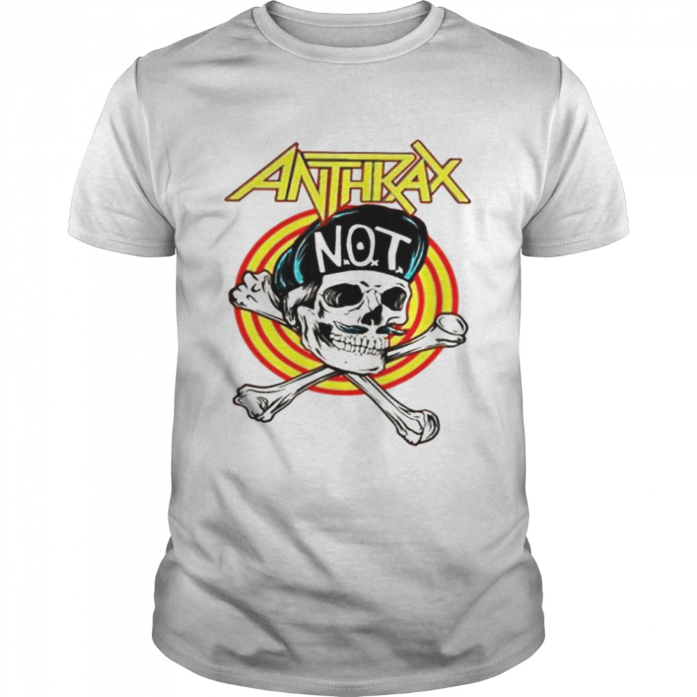 Skull Wearing Not Hat Anthrax shirt