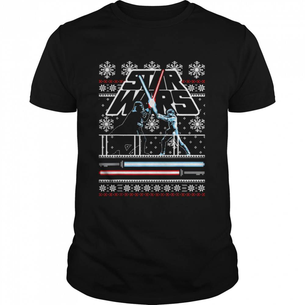 Star Wars Christmas Battle Ugly Christmas T-Shirt