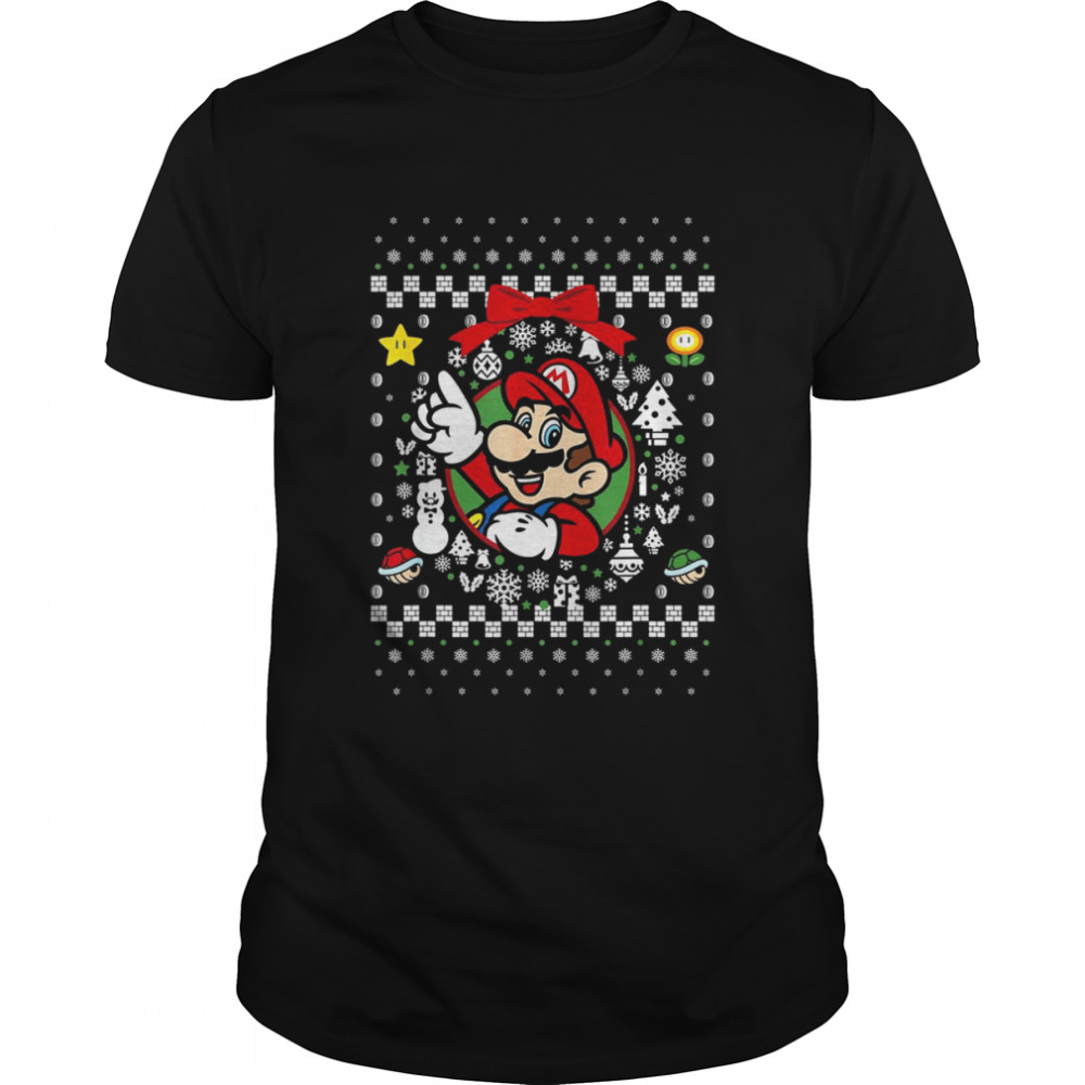 Super Mario Classic Ugly Christmas T-Shirt