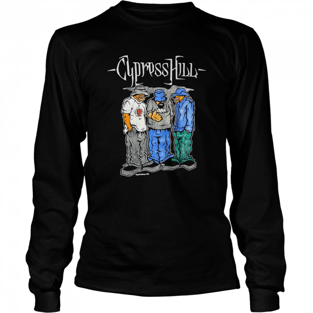 Cypress Hill Cartoon B-Real Sen Dog Eric Bobo shirt Long Sleeved T-shirt