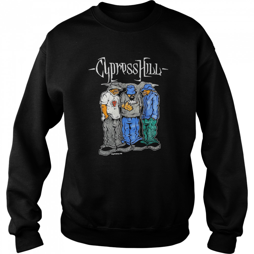 Cypress Hill Cartoon B-Real Sen Dog Eric Bobo shirt Unisex Sweatshirt