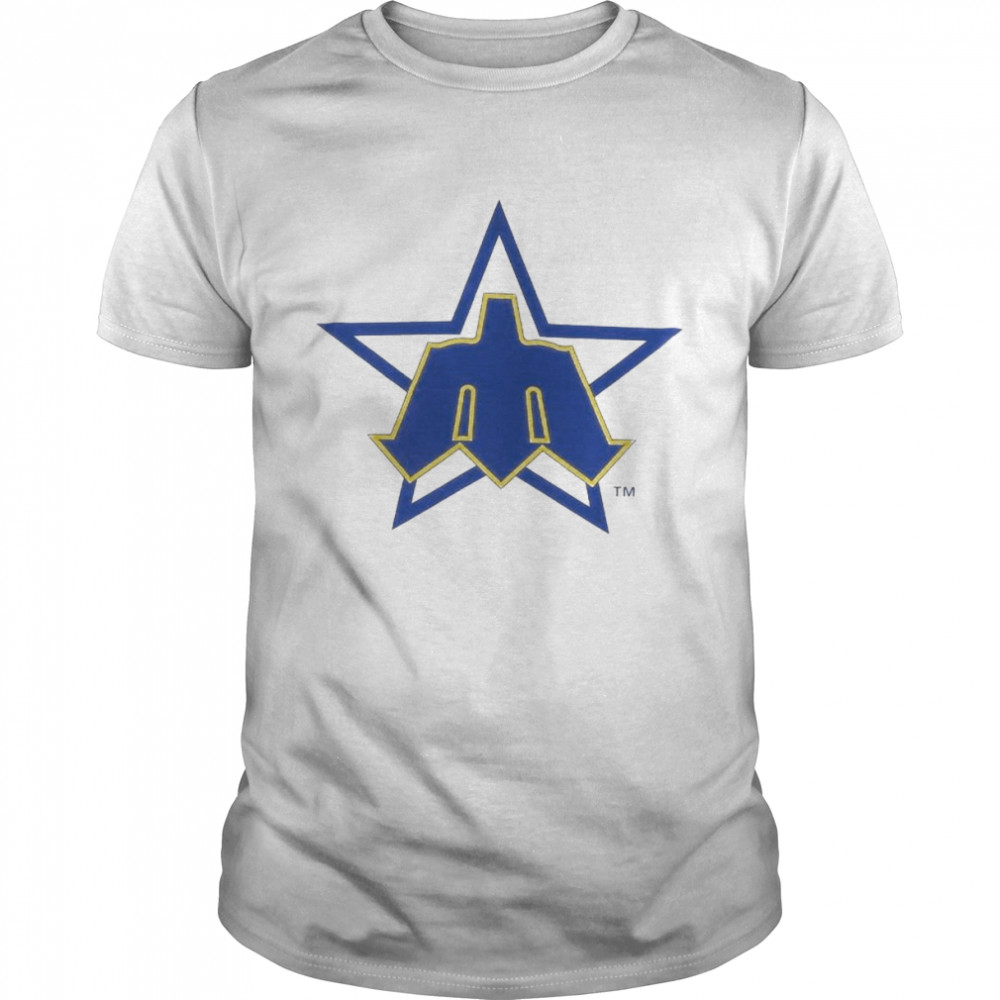 Seattle Mariners White Star Logo shirt