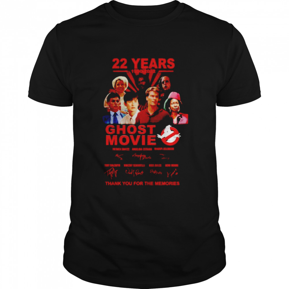 22 years Ghost Movie thank you for the memories signatures shirt