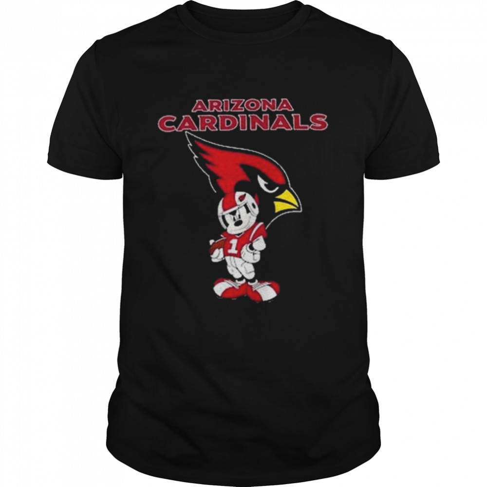 Mickey Mouse Arizona Cardinals logo 2022 shirt