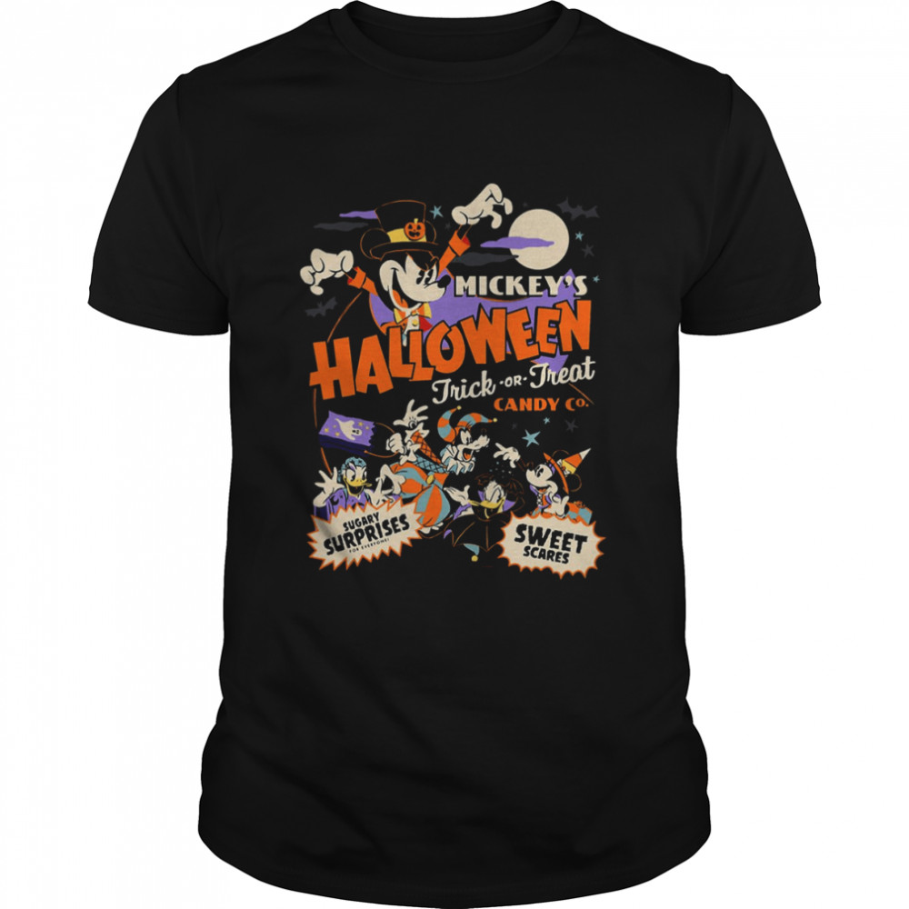 Mickey’s Halloween Trick Or Treat Candy Sweet Scares shirt