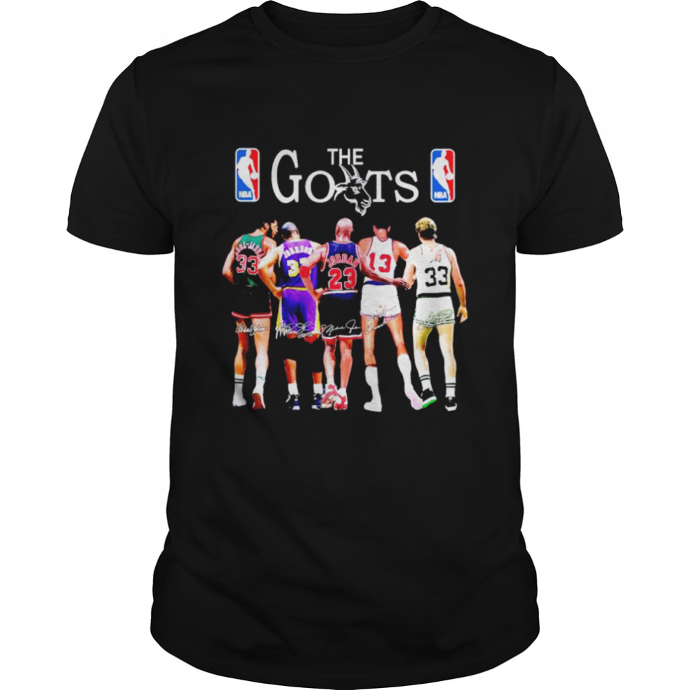 The goats NBA legend signatures shirt