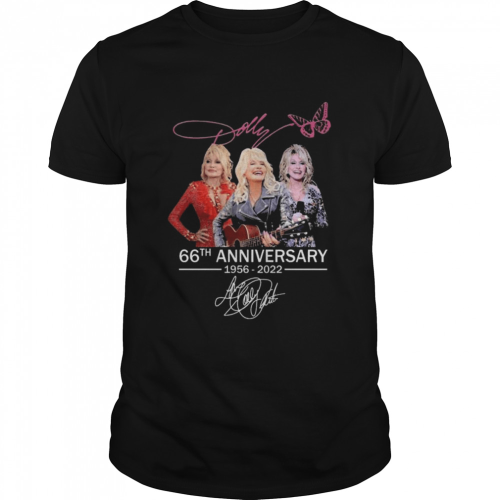 Dolly Parton 66th anniversary 1956 2022 signature shirt