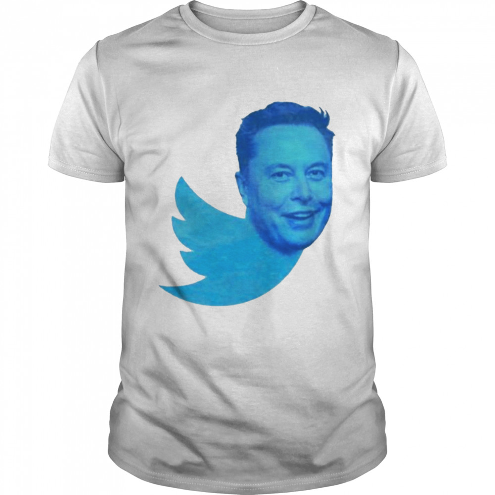 Elon Musk blue bird shirt