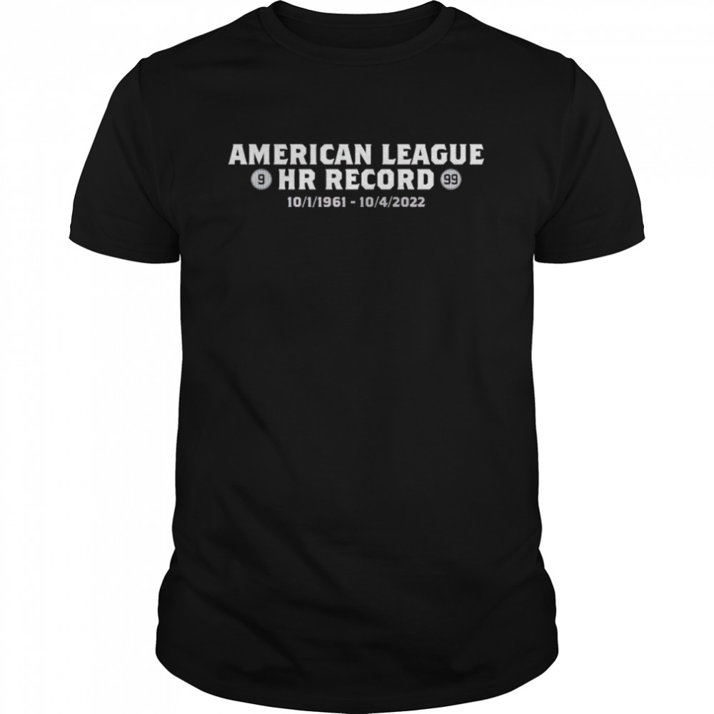 Roger Maris and Aaron Judge American league HR record shirt