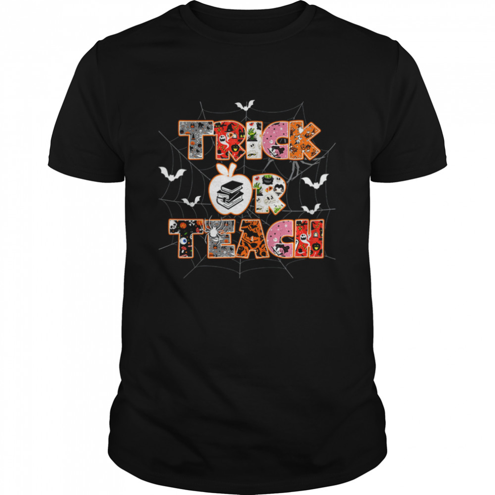 Trick Or Teacher Funny Halloween Teacher Unisex T Shirt