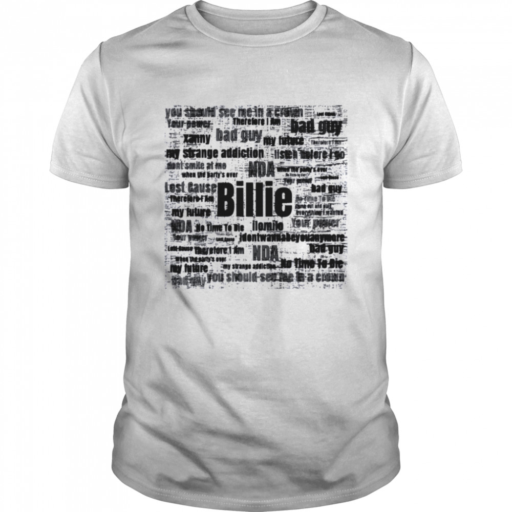 Album Name Illustration Billie Eilish shirt
