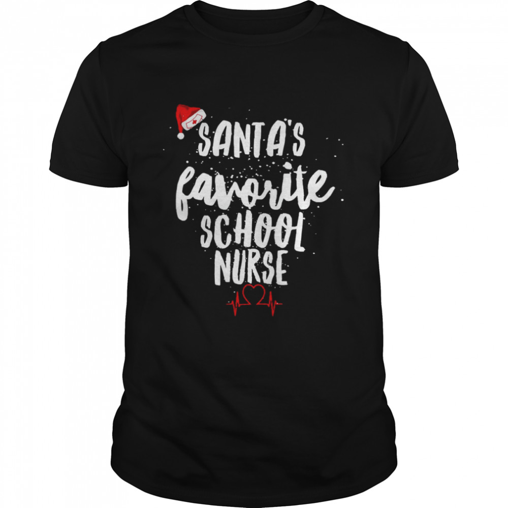 Santa’s Favorite Nursing School Nurse Christmas T- Classic Men's T-shirt