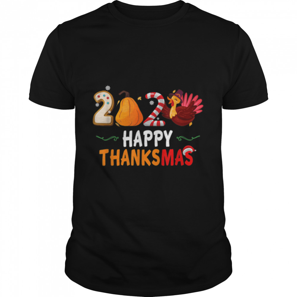 Turkey Thanksgiving Merry Christmas Happy ThanksMas 2022 T-Shirt B0BHJ8BYCG