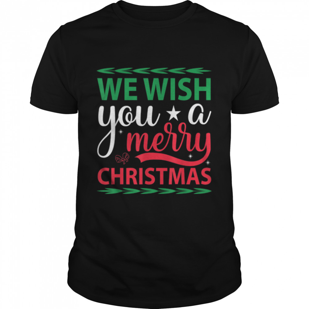 We Wish You a Merry Christmas Cute Xmas Pajama Family Group. T- B0BHJ74SLN Classic Men's T-shirt