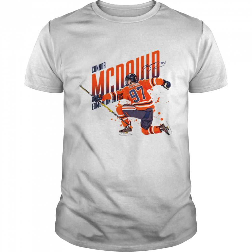 Orange Design Ice Hockey Connor Mcdavid shirt