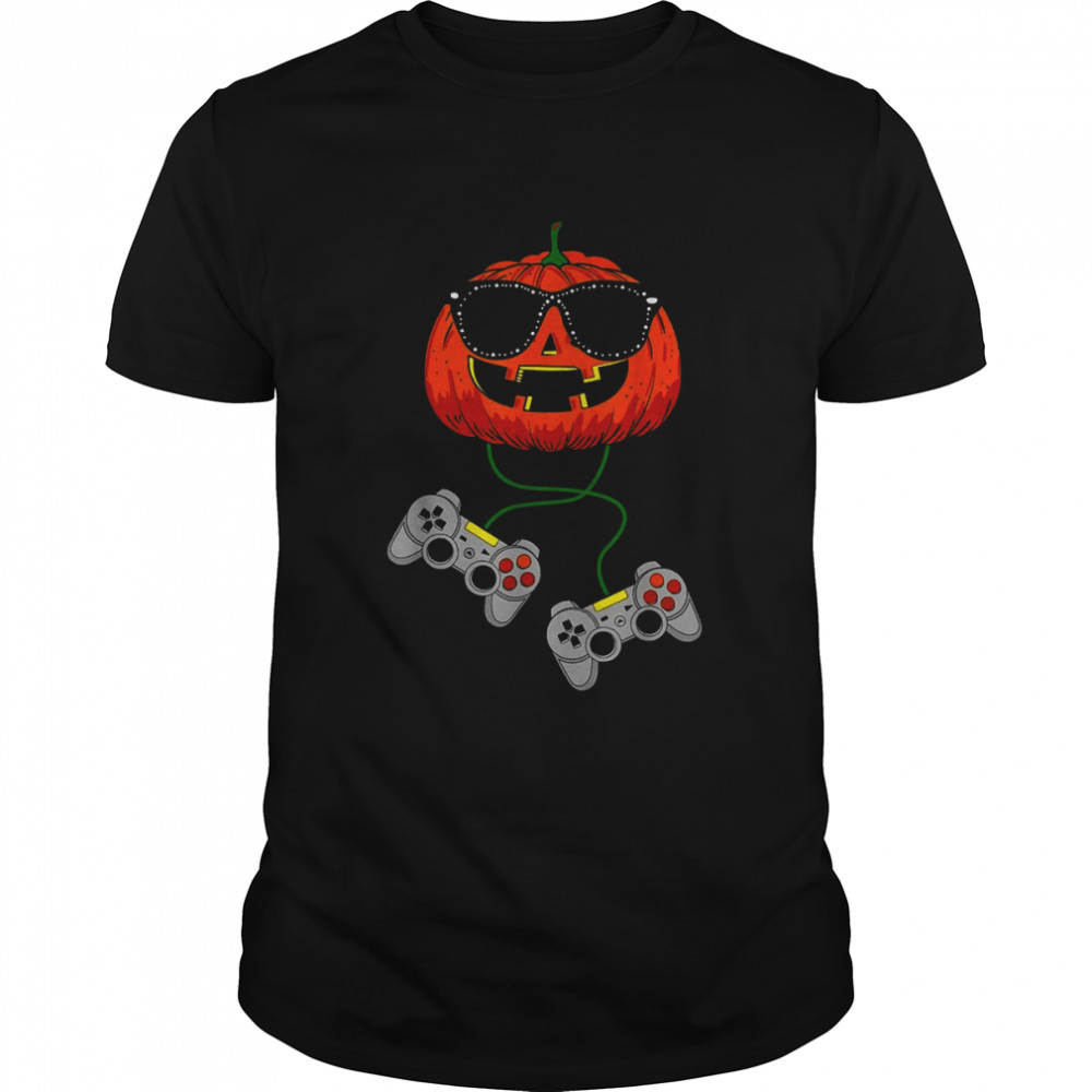 Halloween Jack O Lantern Gamer shirt