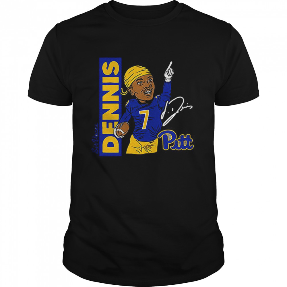Sirvocea Dennis Pitt Panthers football signature shirt
