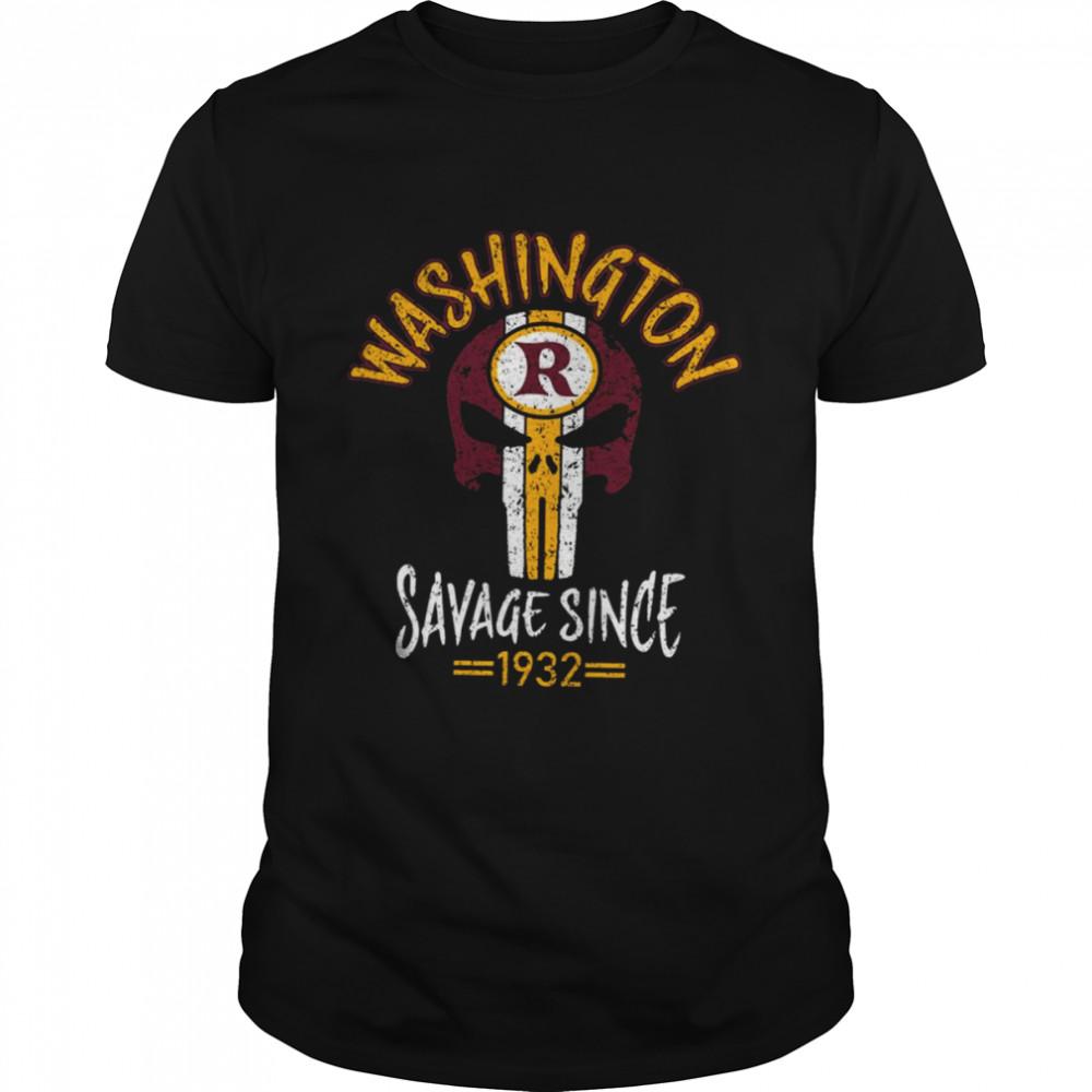 Punisher Mask Football Savage Skull 1932 Apparel Washington Commanders shirt