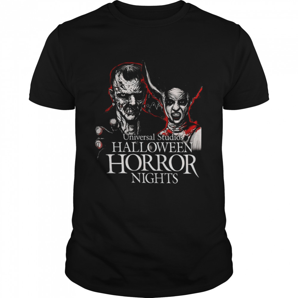 Halloween Horror Nights Frankenstein & Bride Of Frankenstein Horror Movie Universal Monsters shirt