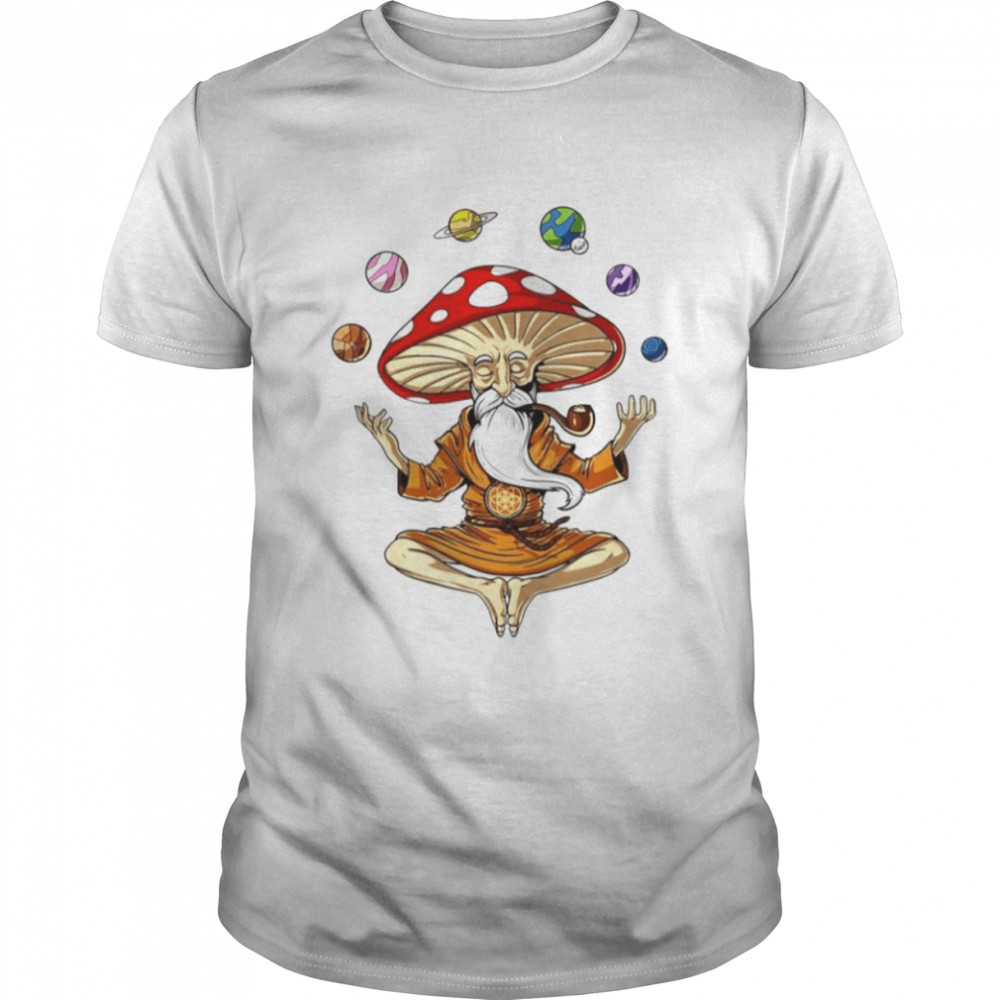 Magic Mushroom Yoga Buddha shirt