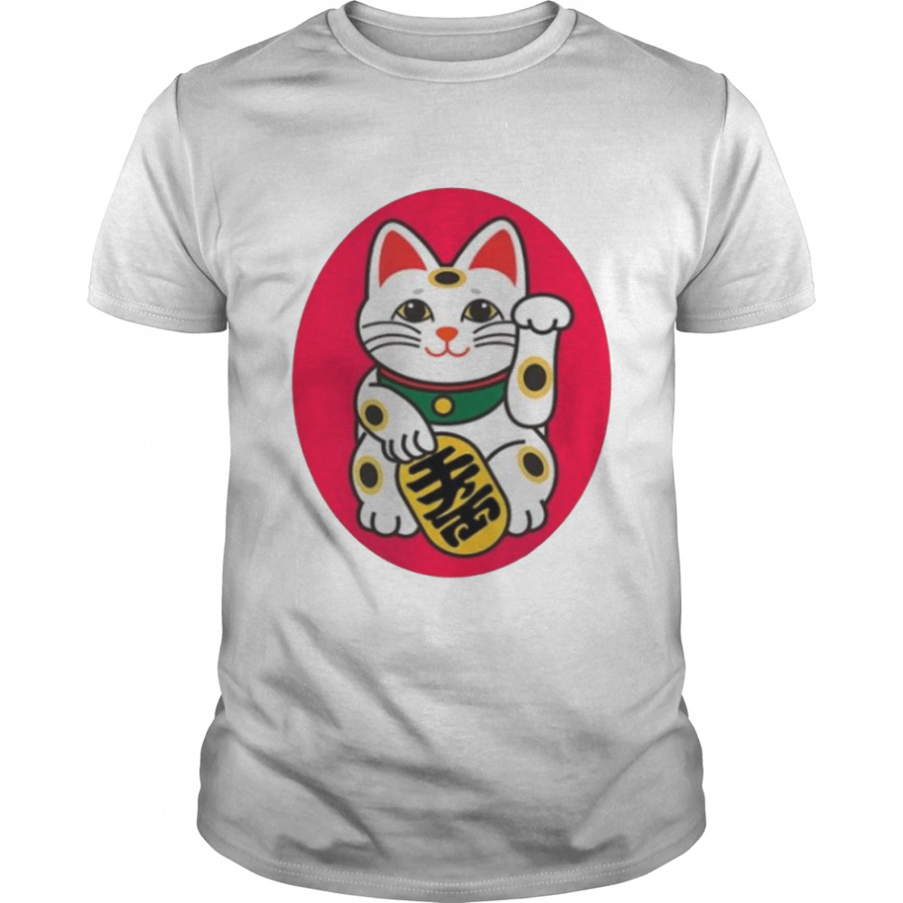 Maneki Neko Lucky Cat Japanese Chinese shirt