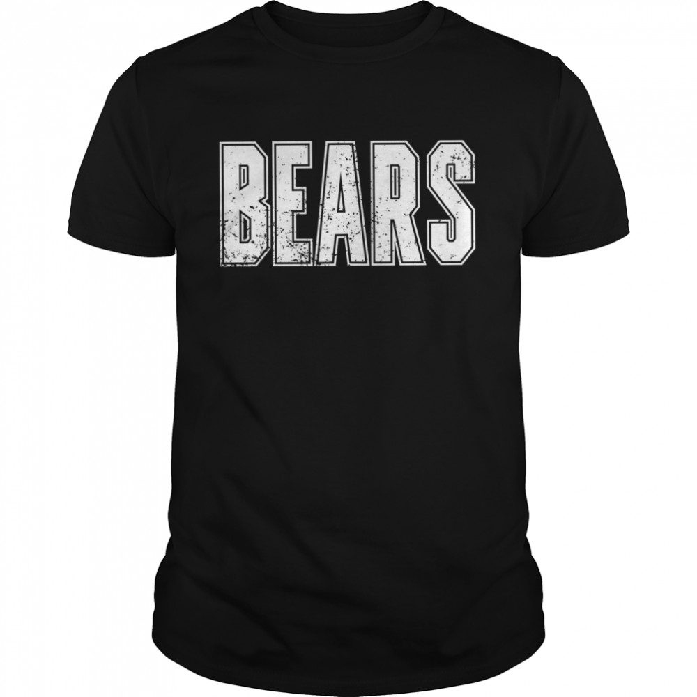 Bears Distressed Mascot Football shirt