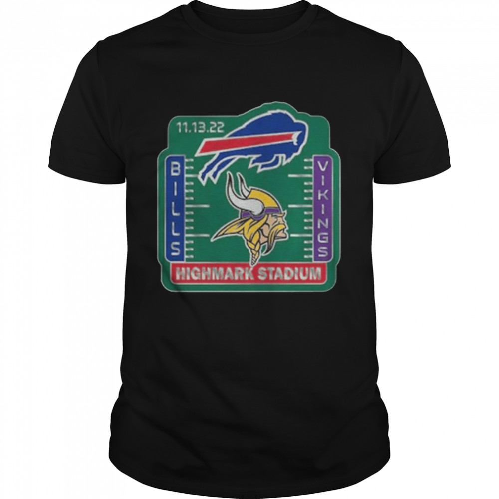 Buffalo Bills Vs Minnesota Vikings 11-13-22 Highamrk Stadium Shirt