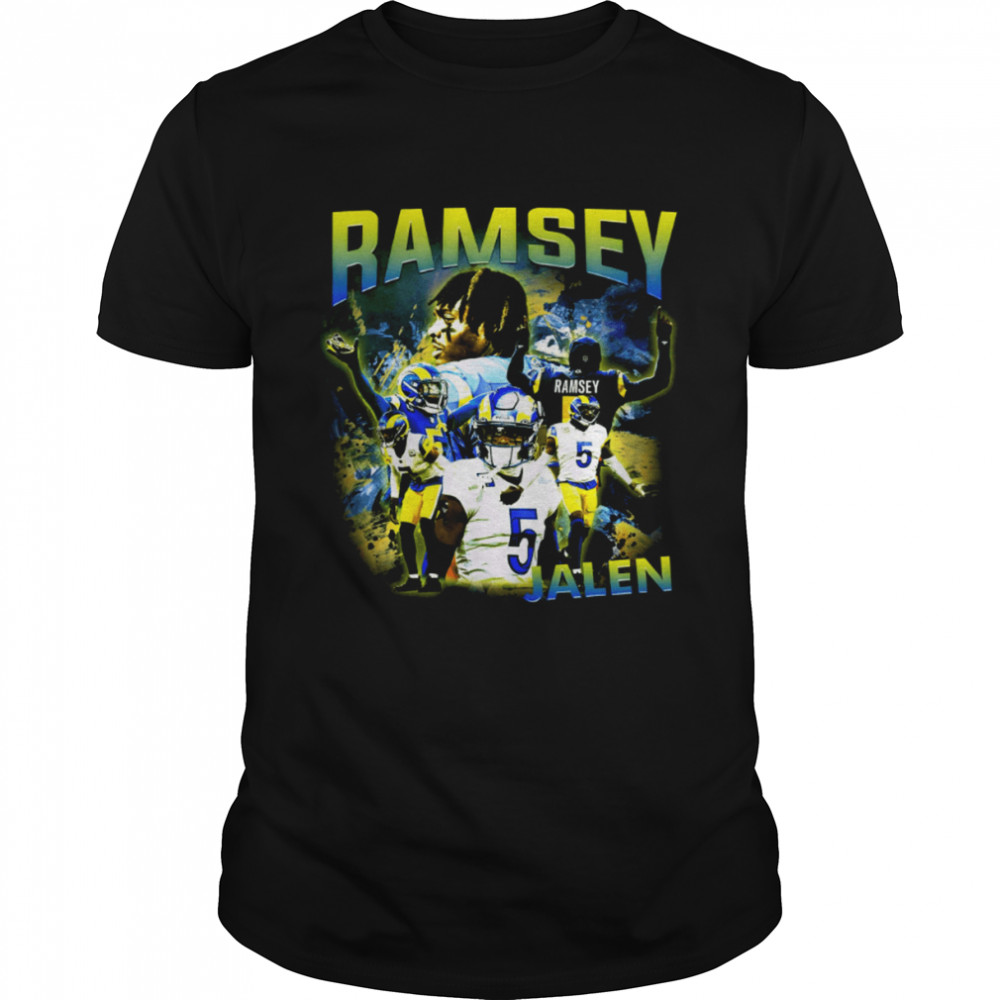 Jalen Ramsey Shirt Nfl Player Classic Vintage Bootleg Shirt Nfl Champion Los Angeles Rams Cornerback Super Bowl Champion shirt