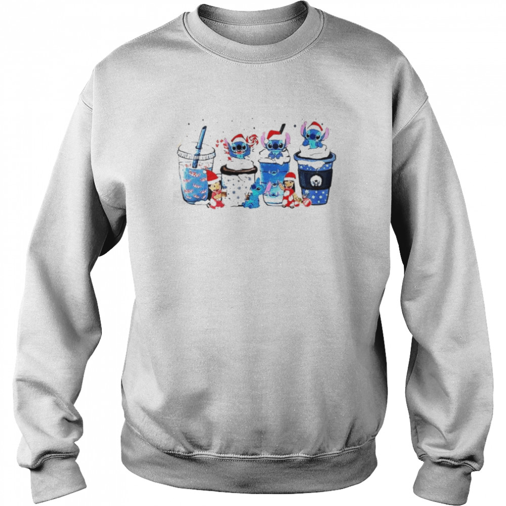 Stitch Christmas Coffee Latte shirt Unisex Sweatshirt