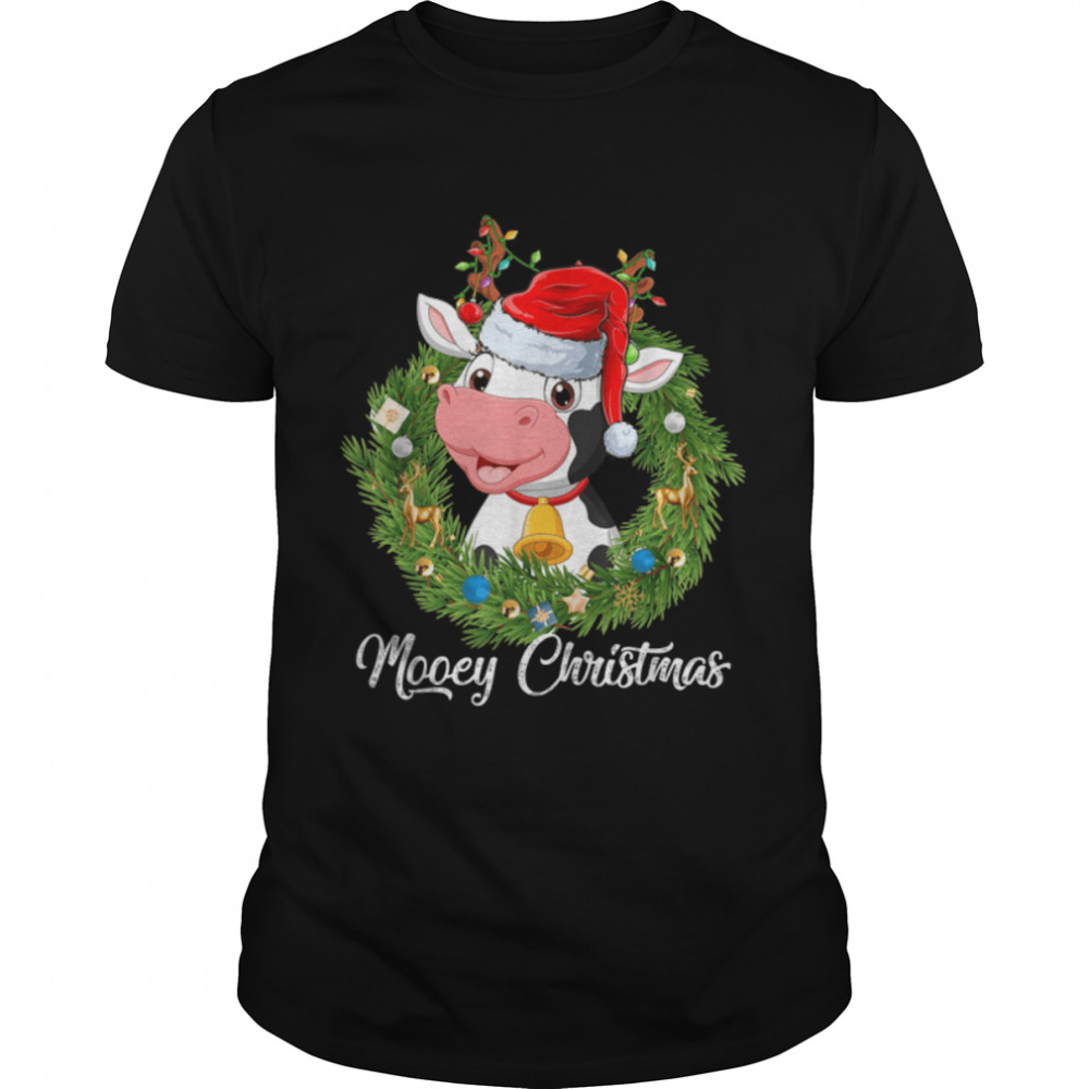 Cute Mooey Christmas Heifers Cows Lover Matching Farmer T-Shirt B0BJ71R8FZ