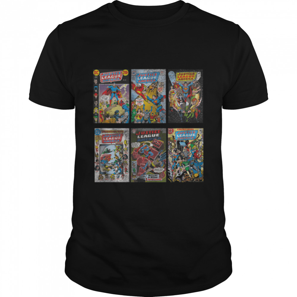 Justice League Covers T-Shirt B07KQ6DG7X
