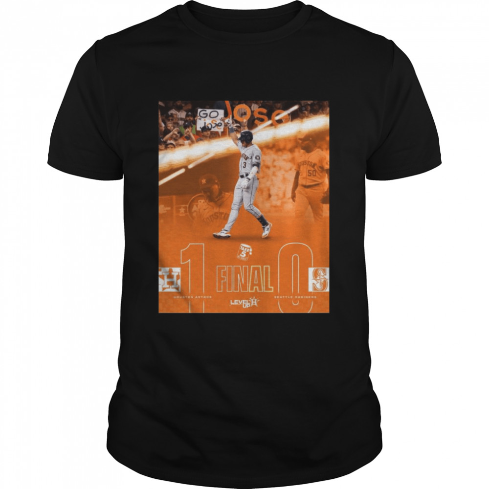 Houston Astros 1-0 Seattle Mariners Take 5 Final Level Up Shirt