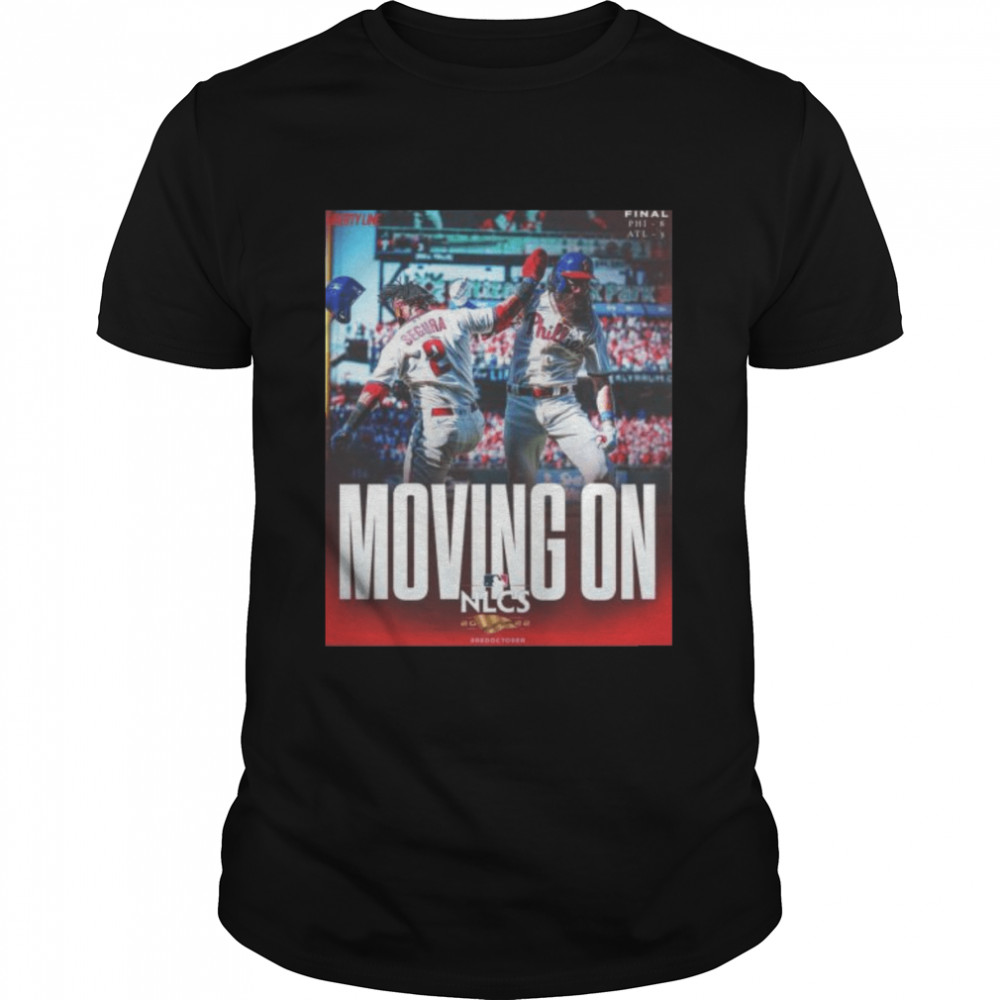 Philadelphia phillies red october moving on nlcs 2022 shirt